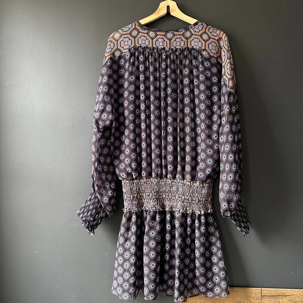Ramy Brook Printed Davie Silk Mini Dress Large - Picture 11 of 16
